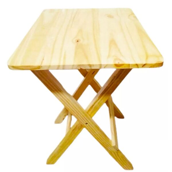 Mesa Plegable Cuadrada Natural: Comodidad y Funcionalidad en un Solo Diseño