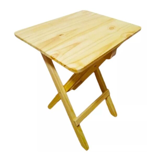 Mesa Plegable Cuadrada Natural: Comodidad y Funcionalidad en un Solo Diseño - Imagen 2