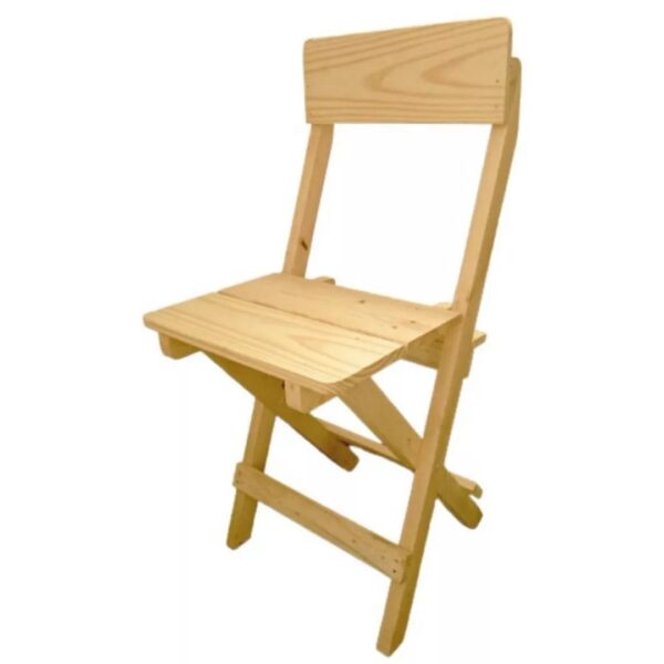 Silla Plegable Cuadrada Natural: Auxiliar, Funcional y Multiuso en un Solo Diseño