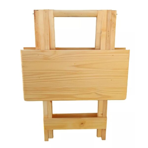 Mesa Plegable Cuadrada Natural: Comodidad y Funcionalidad en un Solo Diseño - Imagen 4