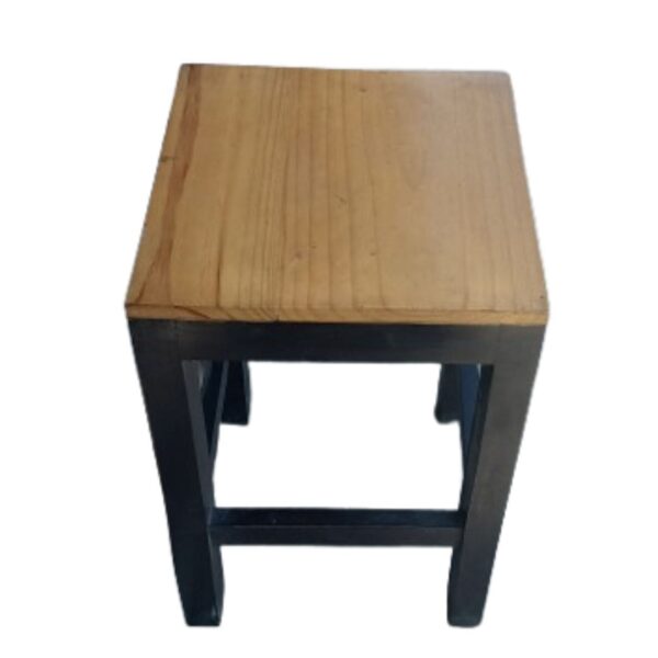 Banco Cuadrado Natural y Nogal Madera Capirona y Asiento Pino: Diseño Auxiliar - Imagen 3