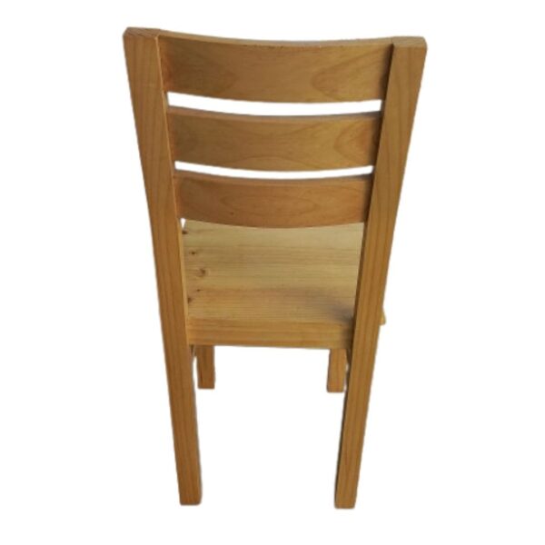 Silla Modelo Kong Asiento Entero Natural Madera Pino: Diseño Auxiliar - Imagen 2