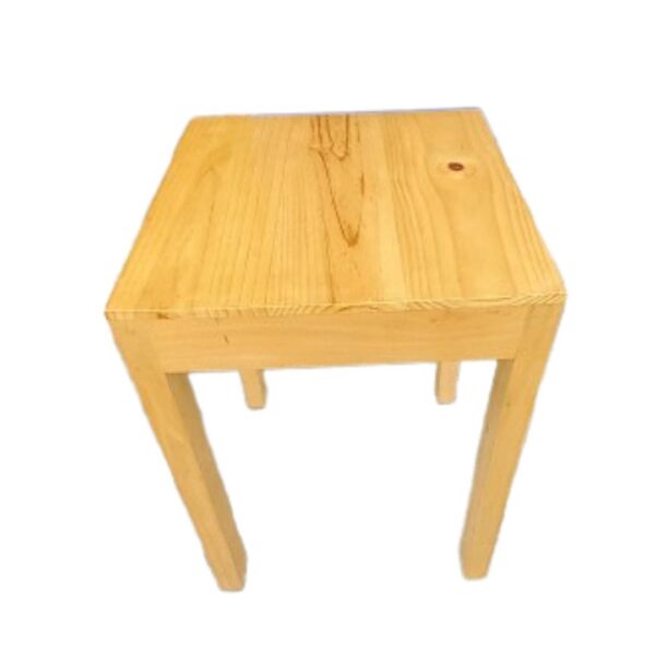 Mesa Modelo Sin Pestañas Cuadrada y Patas 3x2 de Color Natural de Madera Capirona y Pino: Comodidad en un Solo Diseño - Imagen 2