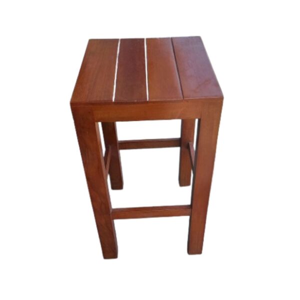 Banco Cuadrado Caramelo Madera Capirona: Diseño Auxiliar - Imagen 3