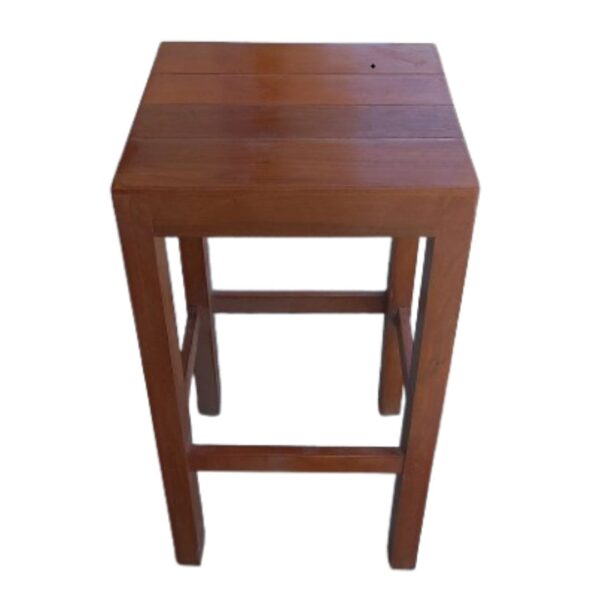 Banco Cuadrado Caramelo Madera Capirona: Diseño Auxiliar - Imagen 2