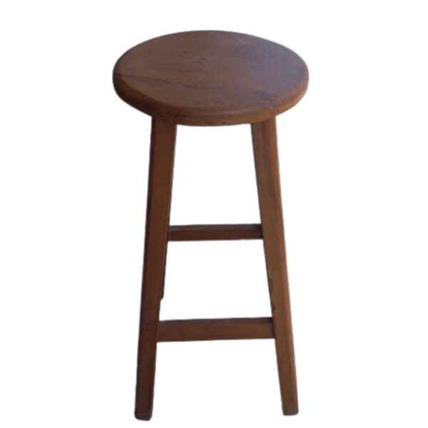 Banco Clásico Circular Natural Madera Huayruro: Diseño Auxiliar - Imagen 3