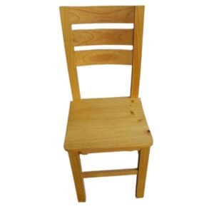 Silla Modelo Kong Asiento Entero Natural Madera Pino: Diseño Auxiliar