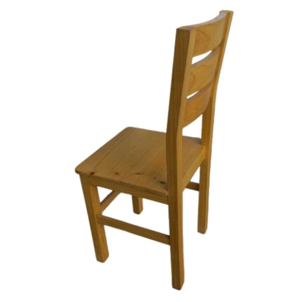 Silla Modelo Kong Asiento Entero Natural Madera Pino: Diseño Auxiliar - Imagen 3