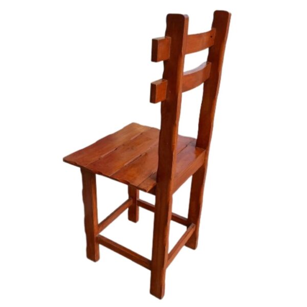 Silla Modelo Chibola Color Caramelo Madera Capirona: Diseño Auxiliar - Imagen 3