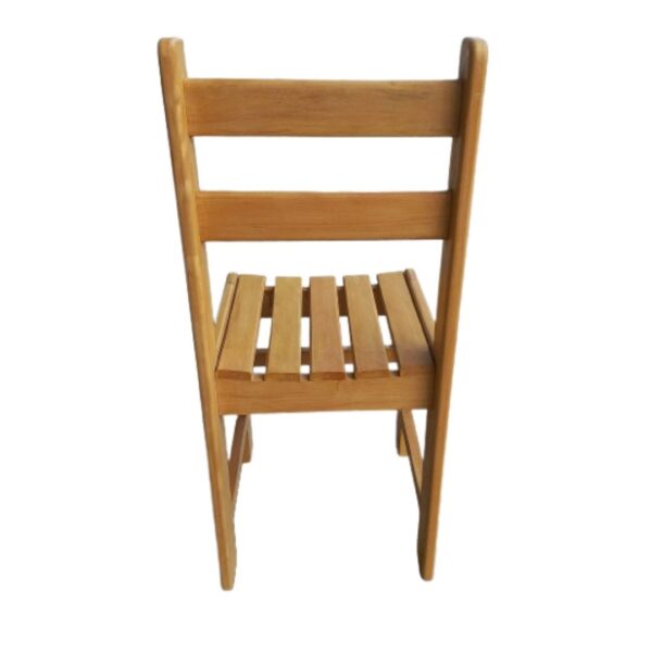 Silla Modelo Ranchera de Color Natural con Asiento de Parrilla separado y Madera Capirona: Diseño Auxiliar - Imagen 2