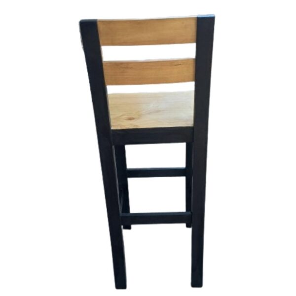 Banco Modelo Barra Playero de Madera Pino y Capirona en Color Natural y Nogal  con Asiento 1 Tabla: Diseño Auxiliar - Imagen 3