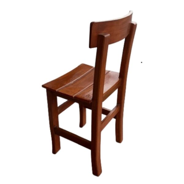 Banco Modelo Bomboli de Madera Capirona en Color Caramelo: Diseño Auxiliar