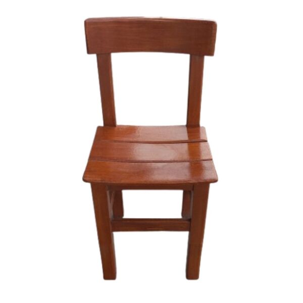 Banco Modelo Bomboli de Madera Capirona en Color Caramelo: Diseño Auxiliar - Imagen 3