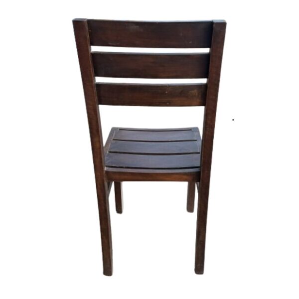 Silla Modelo Playera Original de Madera Capirona con Color Rústico y Asiento Parrilla: Diseño Auxiliar - Imagen 3