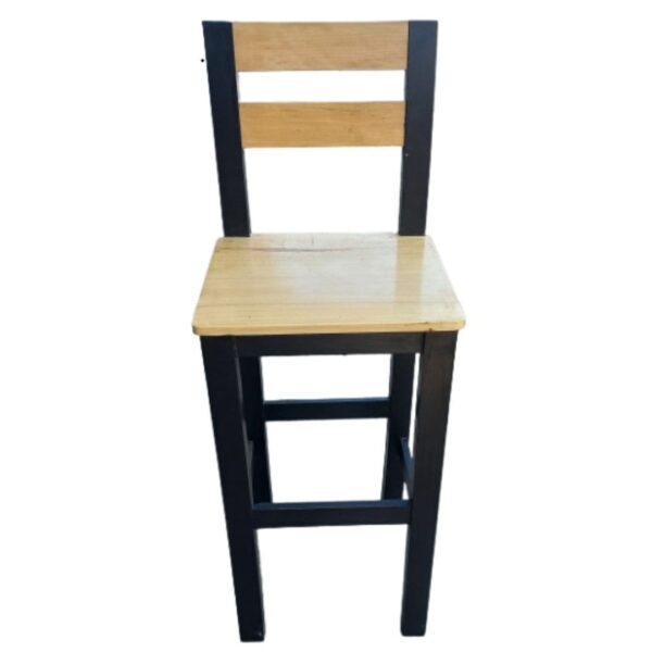 Banco Modelo Barra Playero de Madera Pino y Capirona en Color Natural y Nogal  con Asiento 1 Tabla: Diseño Auxiliar - Imagen 2