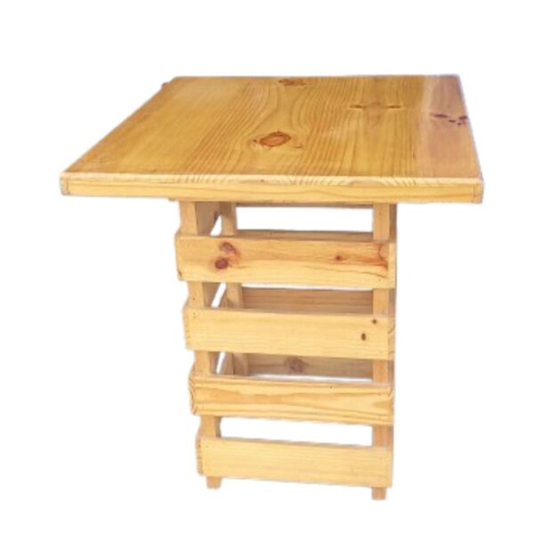 Mesa Modelo Palet de Color Natural y Madera de Pino: Comodidad en un Solo Diseño - Imagen 3