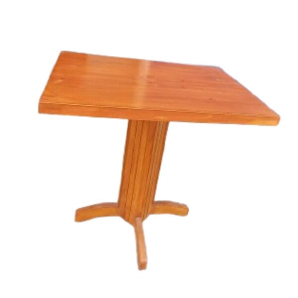 Mesa Modelo Pata de Gallo Rectangular de Color Caramelo de Madera Capirona y Pino: Comodidad en un Solo Diseño - Imagen 2