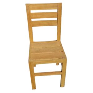 Silla Modelo Playera Original de Madera Capirona con Color Natural y Asiento Parrilla: Diseño Auxiliar