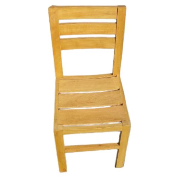 Silla Modelo Playera Original de Madera Capirona con Color Natural y Asiento Parrilla: Diseño Auxiliar - Imagen 3